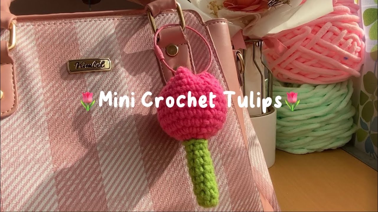 🌷Мини-тюльпаны крючком🌷(Подходит для начинающих)