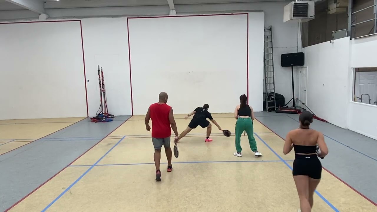 Paddleball at Zerega - Liz & Frankie vs Emso & Steven 1.28.26