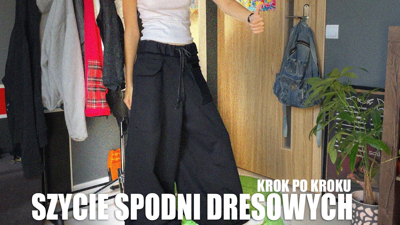 jak uszyć szerokie dresy na maszynie?