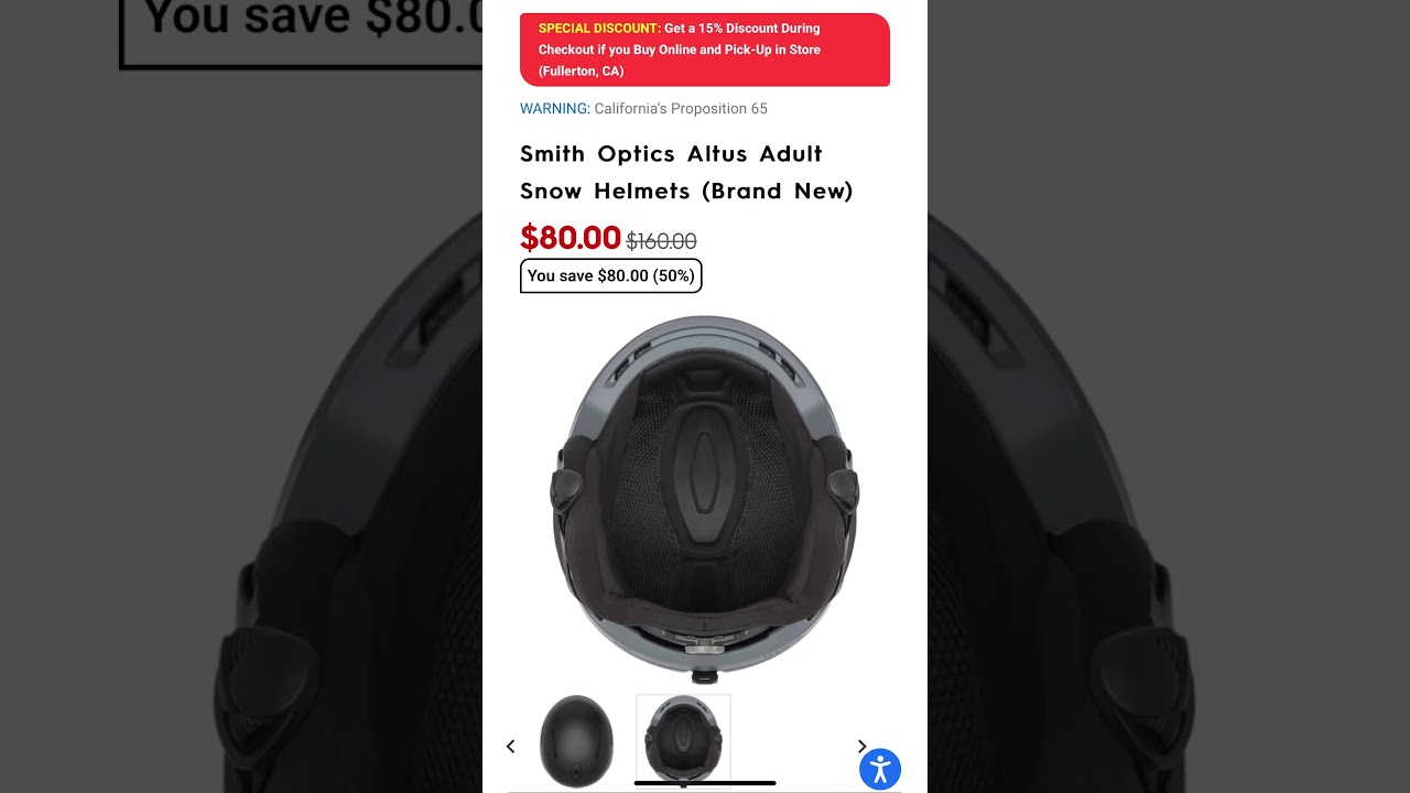 Motorhelmets Store Sale Smith Optics Altus Adult Snow Helmets 