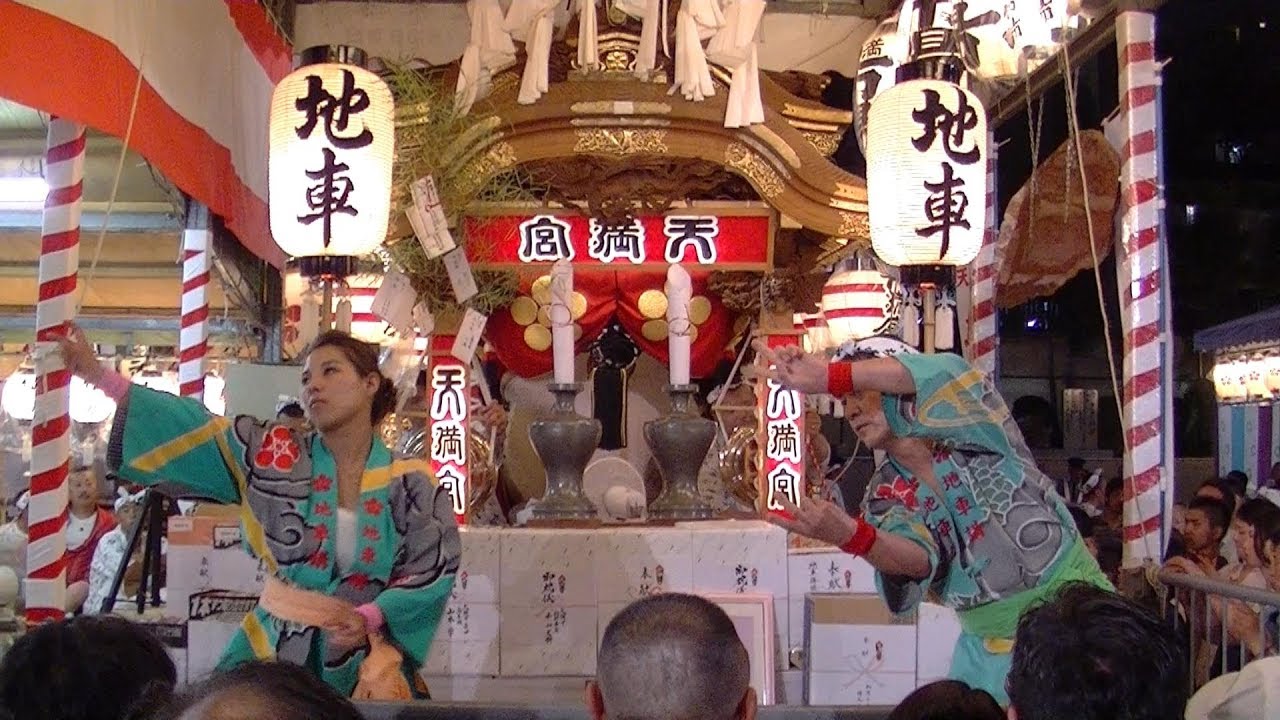 2017/7/24 天神祭 天満市場地車講 だんじり囃子 龍踊り