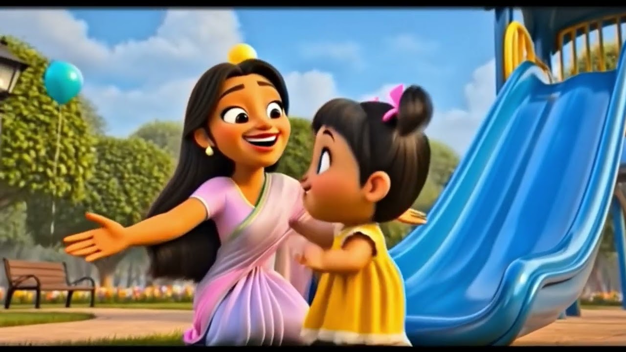 #Cute Baby Girl Goes To Park 🌳💖 | Sweet Mom & Daughter Story#KidsStory#CuteBabyGirl#ParkAdventure#M