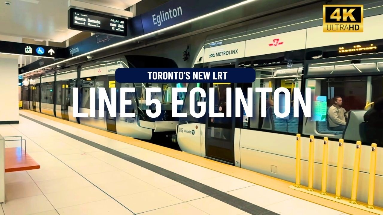 This is Toronto's NEW Line 5 Eglinton LRT (4K)