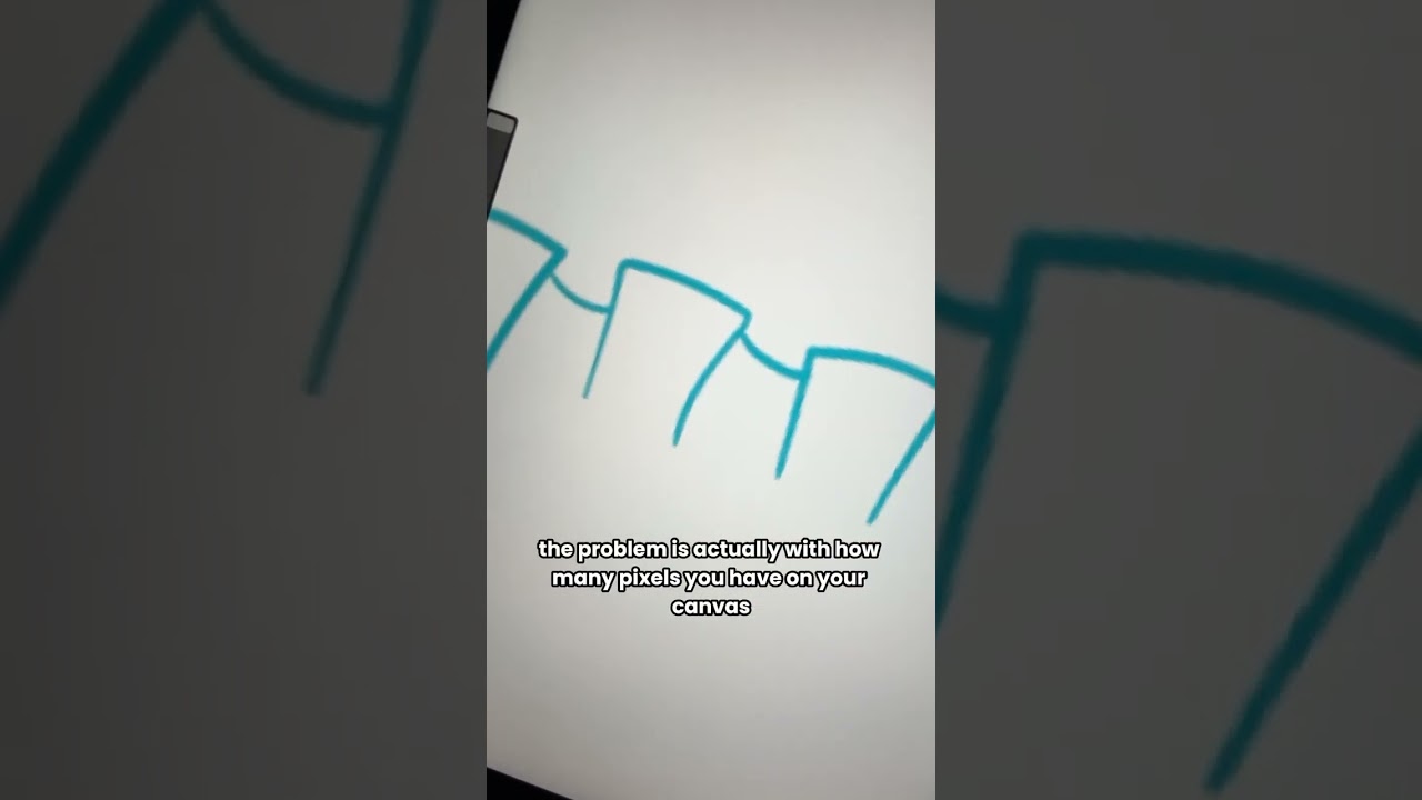 How to fix pixelated lines - Procreate Tutorial