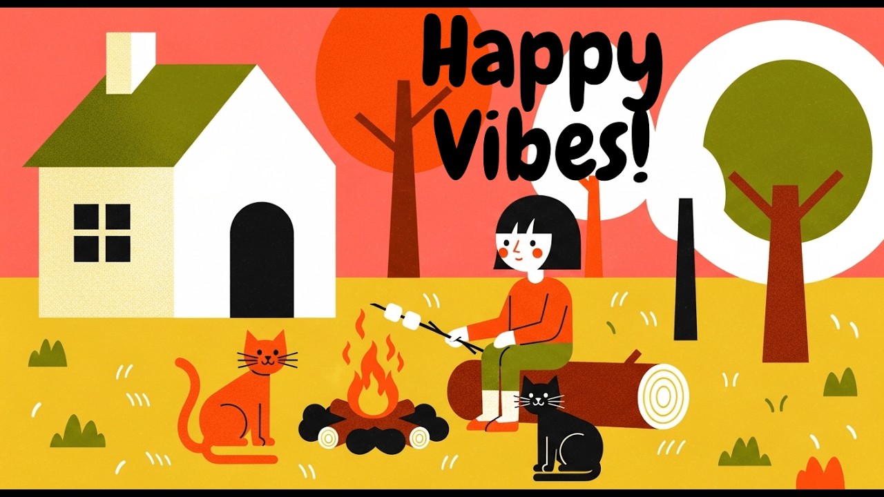 Sunny Camping 🏕️ Happy Bossa Nova Lofi & Acoustic Jazz | Morning Boost