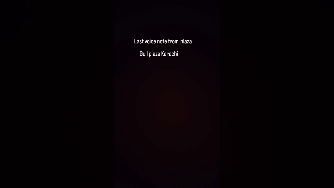 last voice note from gull plaza 