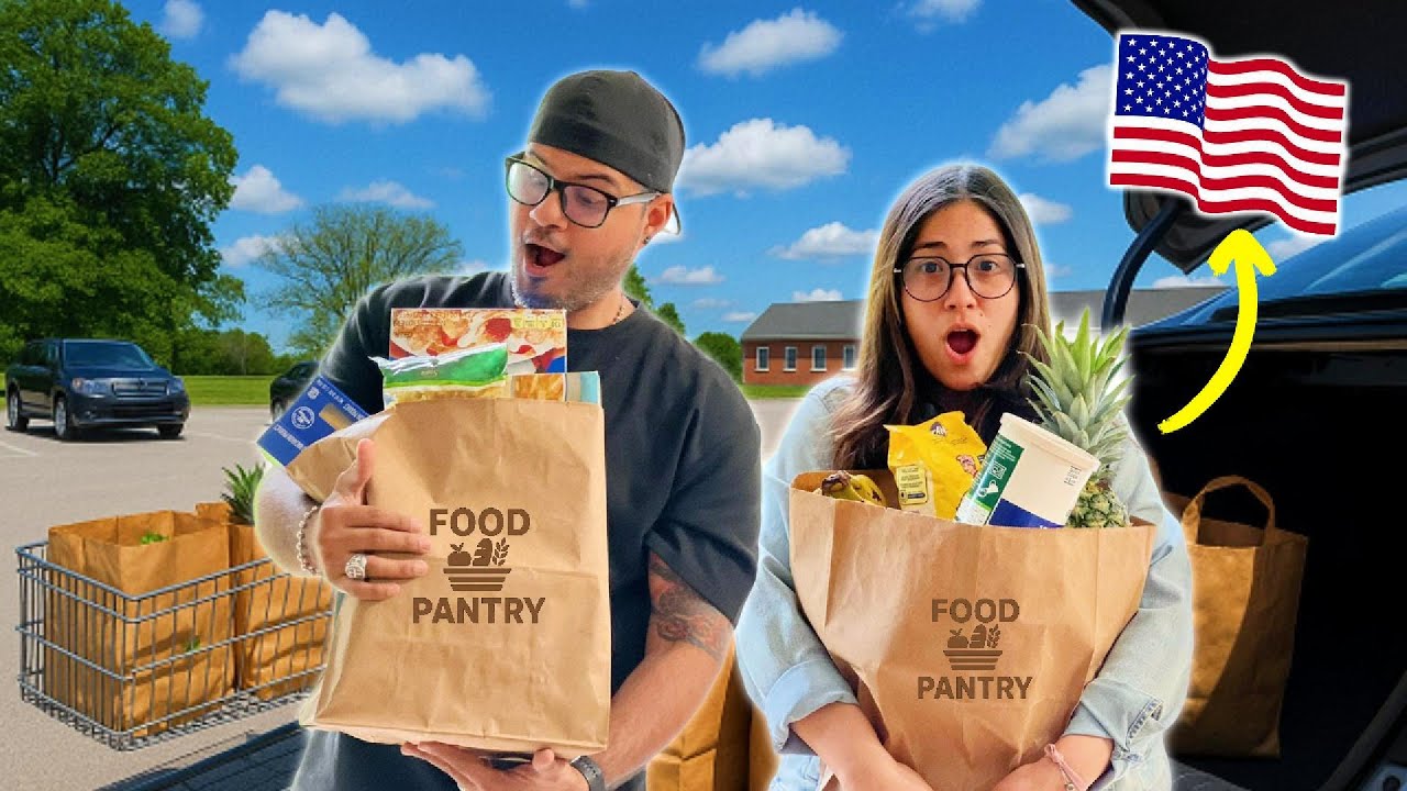 Comida GRATIS en ESTADOS UNIDOS, Así es un BANCO de COMIDA 👇