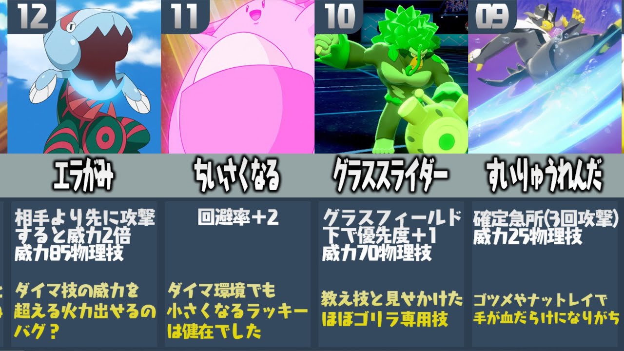 ポケモン廃人が厳選した『歴代で最も環境をぶっ壊した技ランキングTOP15』