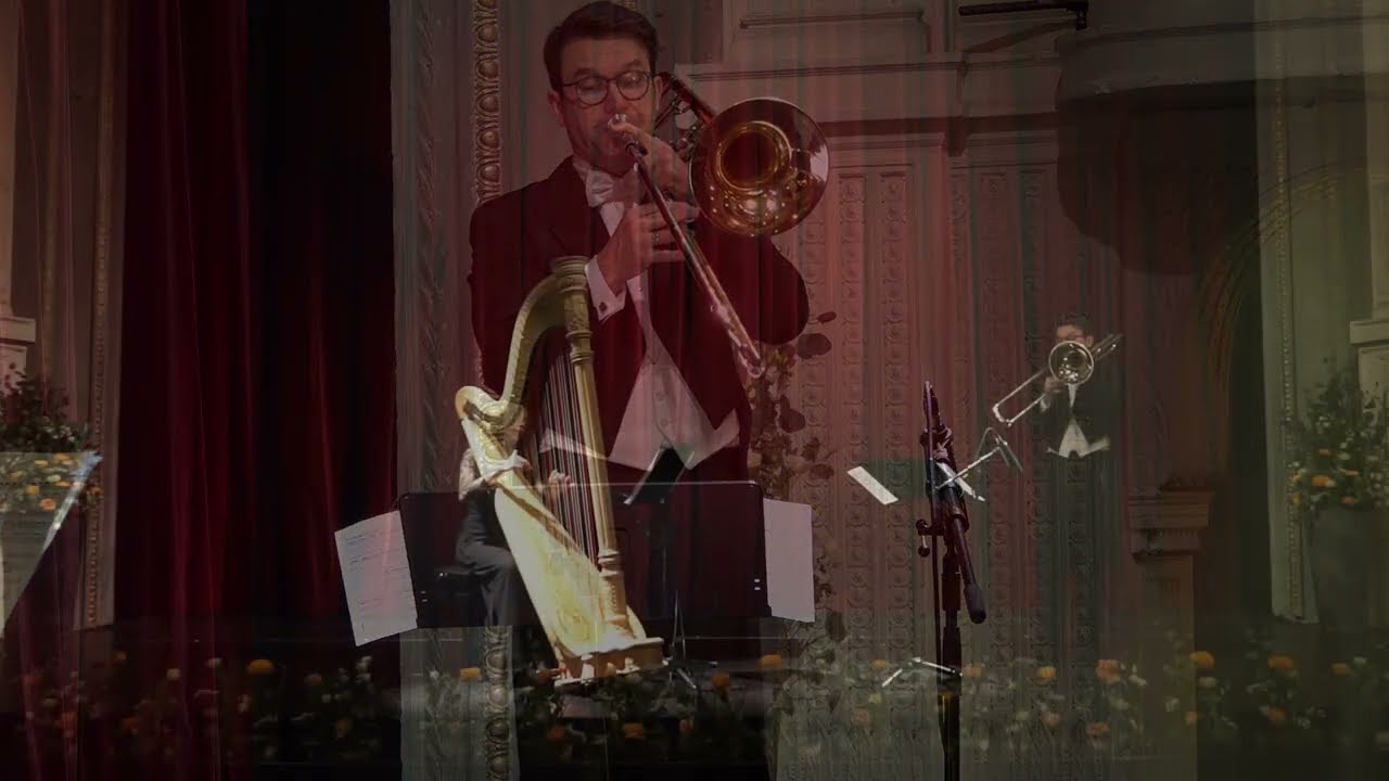 Saint Saens - Le Cygne (The Swan) Trombone and Harp / Posaune und Harfe