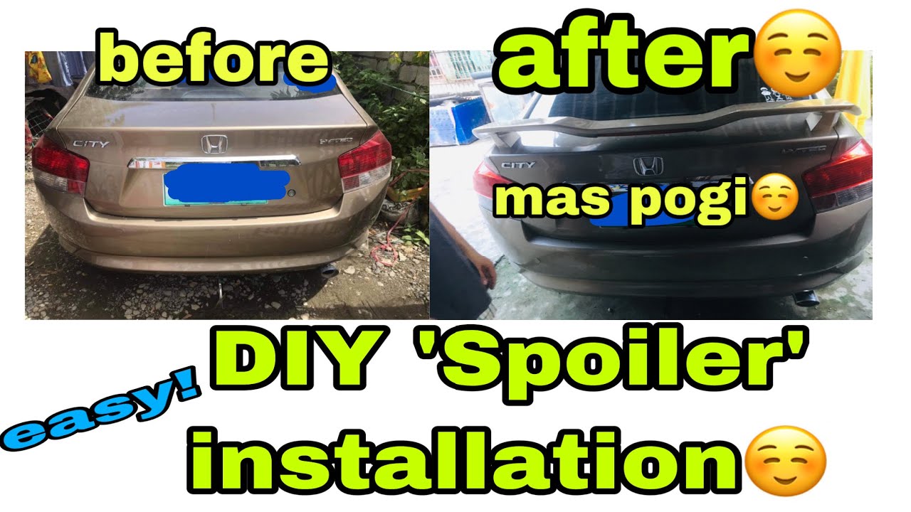 HOW TO INSTALL A REAR SPOILER? | (DIY) SPOILER INSTALLATION