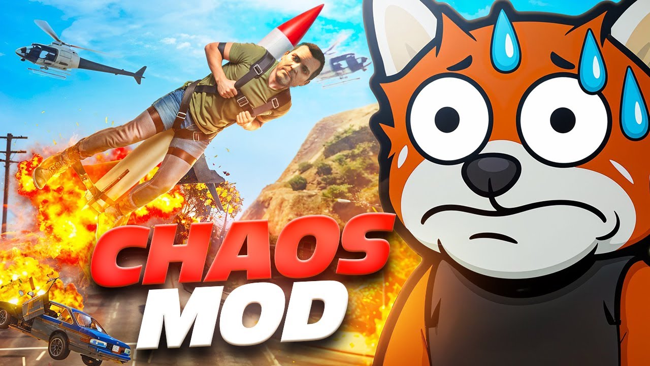 WIDZOWIE WYSTRZELILI GO W KOSMOS - GTA V CHAOS MOD EWRON