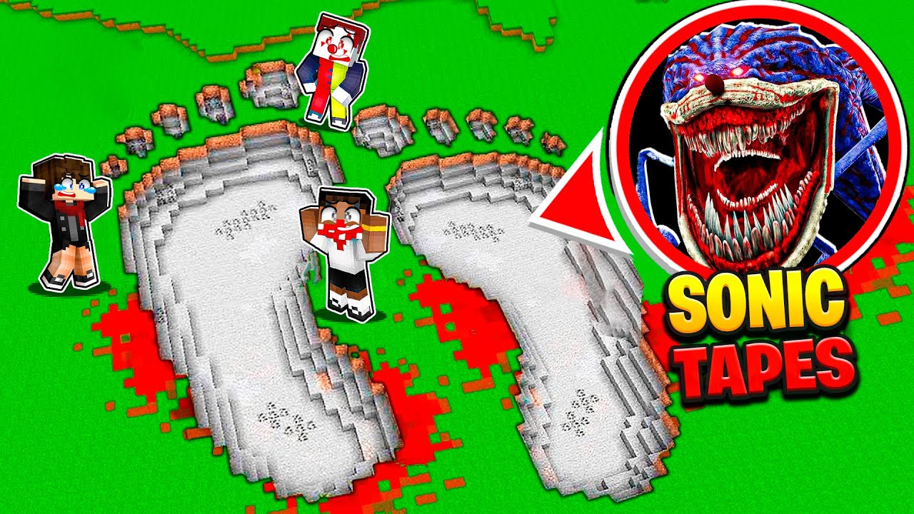 Je TROUVE des Géants TRACE DE PAS de SONIC MUTANT sur Minecraft !
