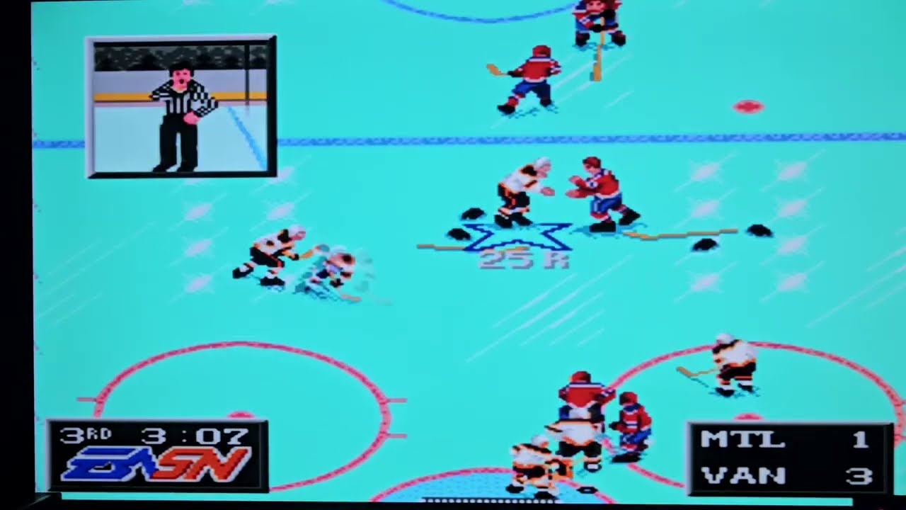 NHL 93🏒 - Jim Sandlak Fights Eric Desjardins 