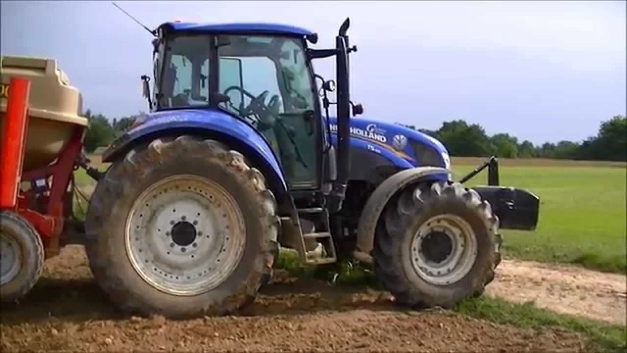 New Holland T5.105 Semina soia 2014