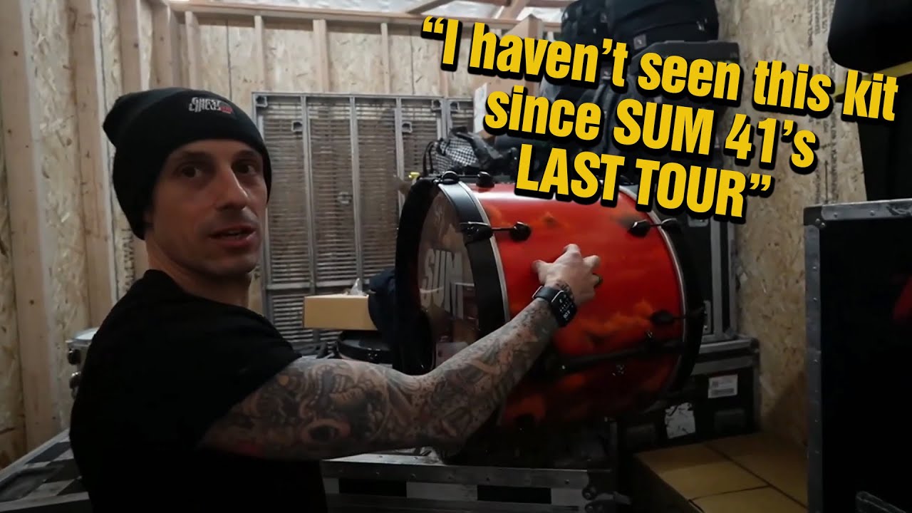 Frank Zummo (Sum 41, Electric Callboy) Shows His Drum Storage | Office Drummer