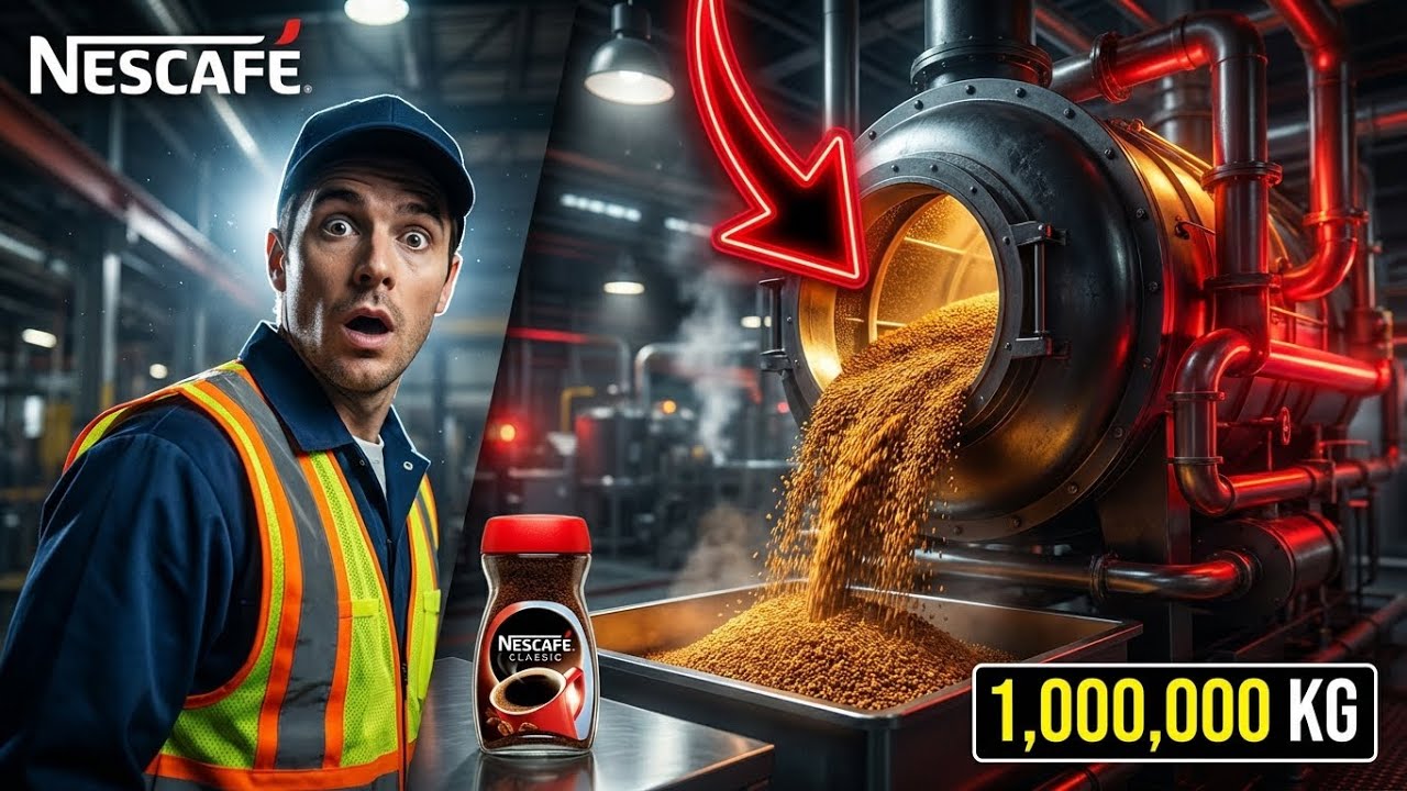 THE UNSEEN PROCESS: Inside The MASSIVE Coffee Factory That Makes 1,000,000 Kilos Per Day!