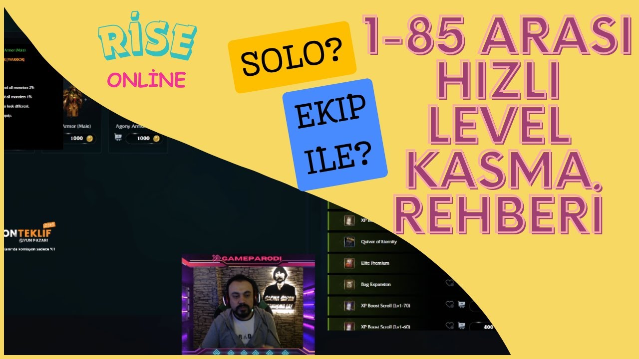 EN KOLAY LEVEL NASIL KASARIZ ? / ROW HAKKINDA BİLGİ / İZLE HERKESTEN ÖNDE OL ! Rise Online