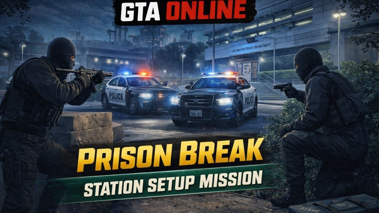 GTA 5 ONLINE | Prison Break - Station SETUP |  #gta5 #gtav #gtaonline