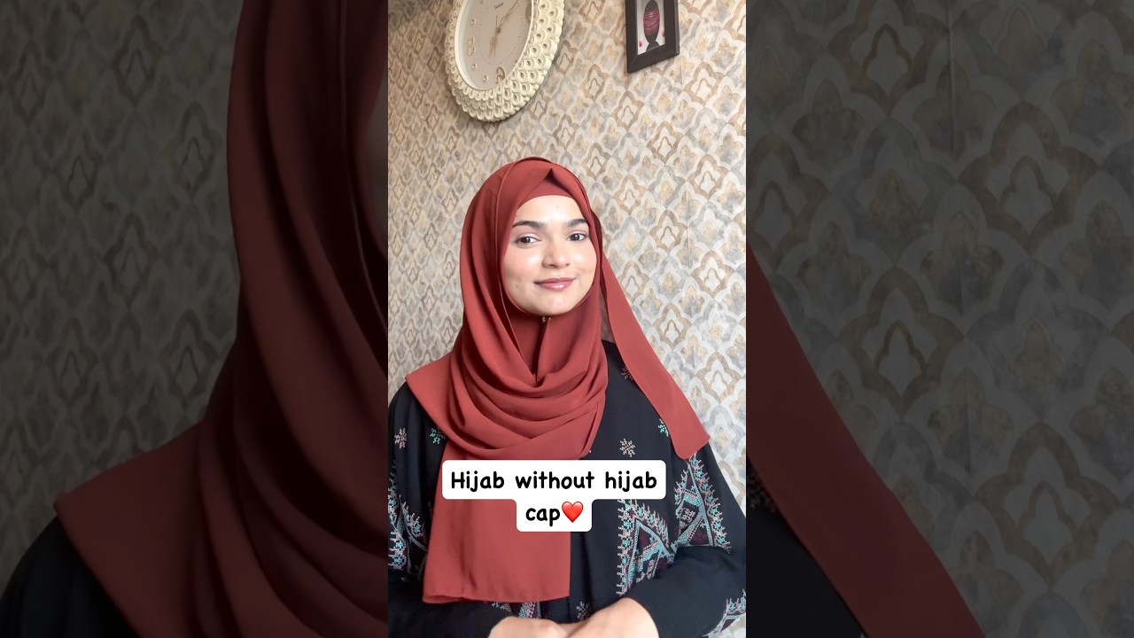 Hijab without hijab cap #hijab #hijabtutorial #hijabinspo #youtubeshorts