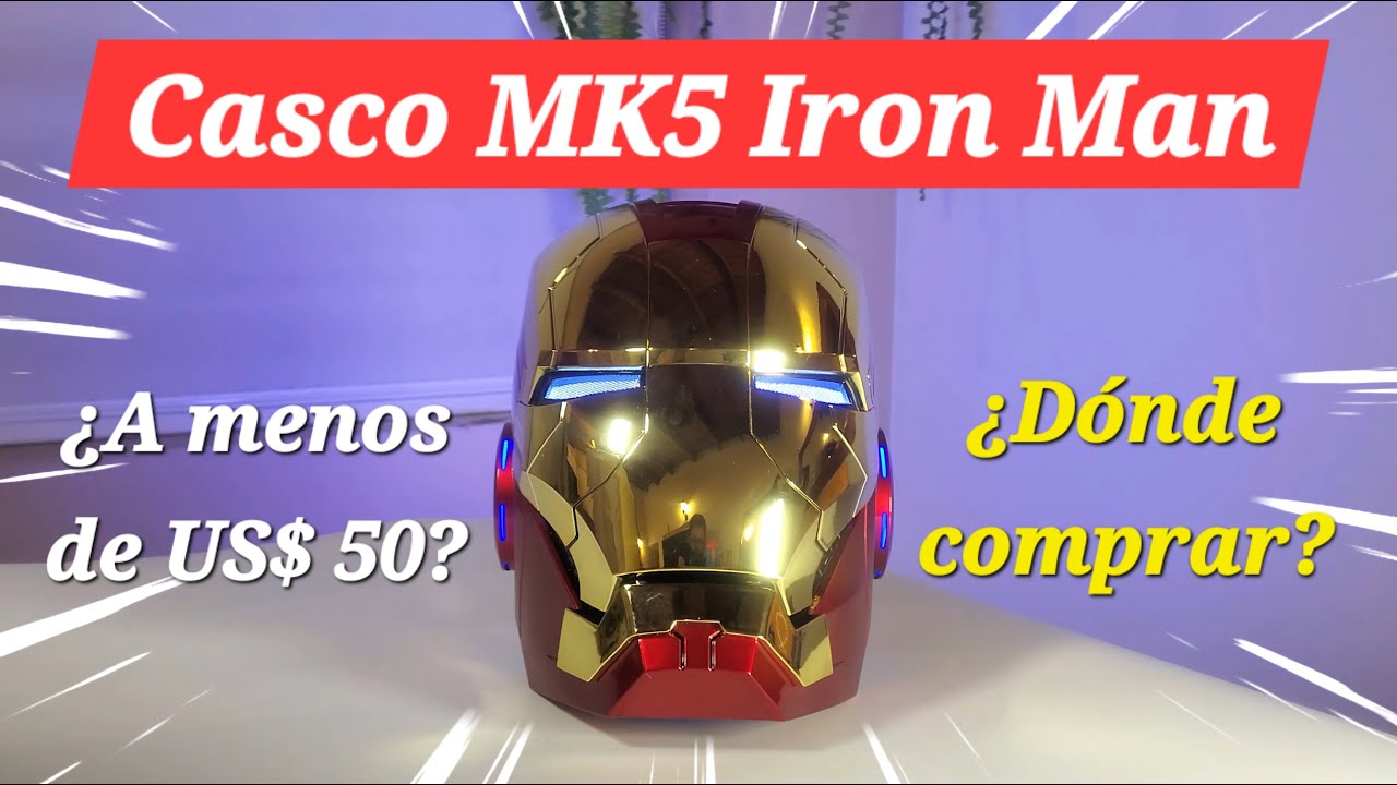 ¡Unboxing Casco MK5 Iron Man 2! Extremadamente barato, pero... ¿funcionará?