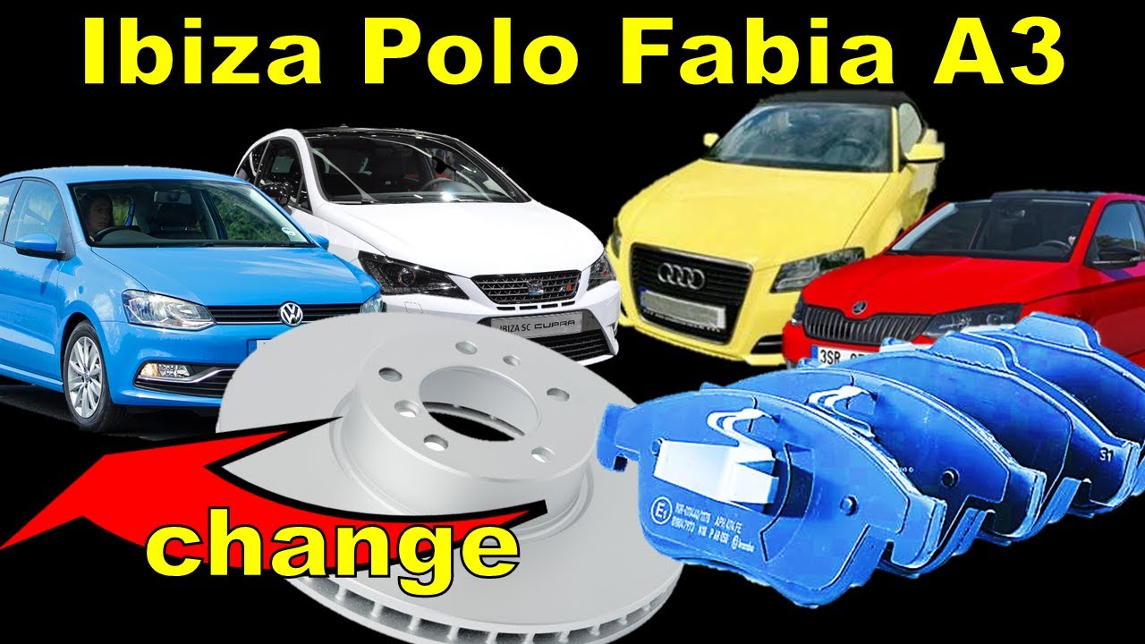 Передние тормозные колодки и диски VW, Skoda и SEAT | Ibiza 6J, Polo, Fabia