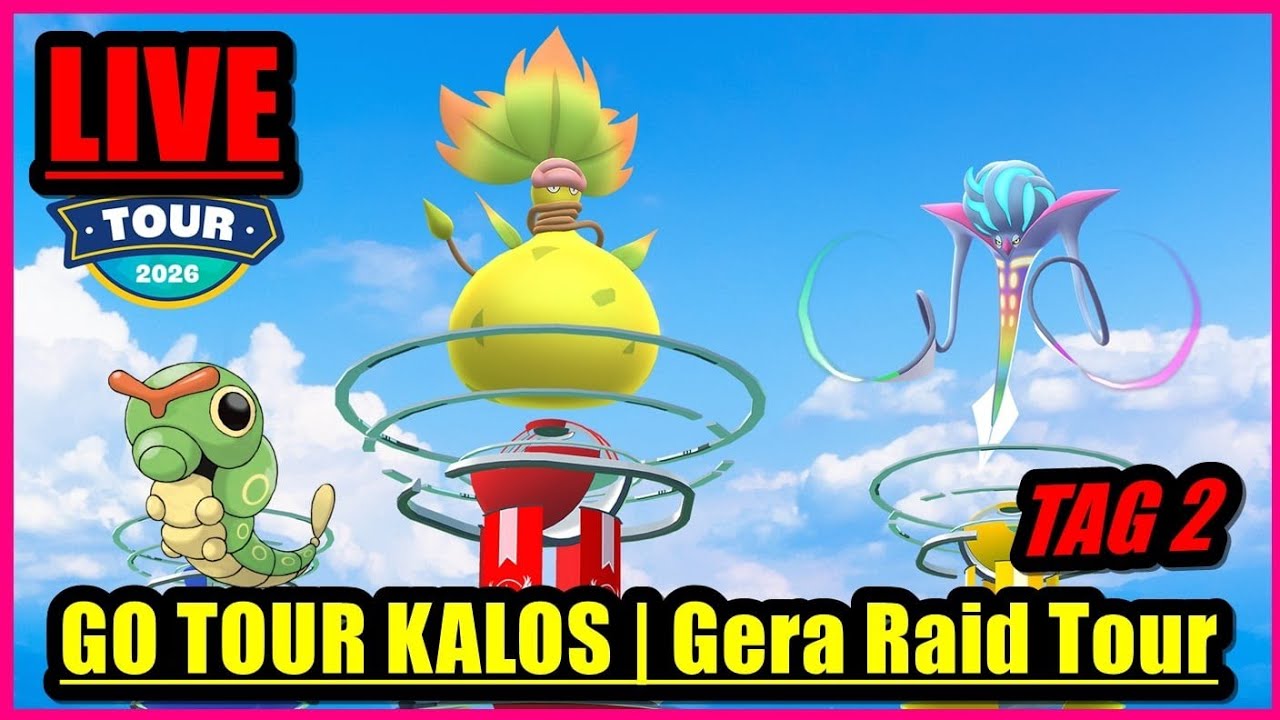 (🔴LIVE) GO TOUR KALOS | Gera Raid Tour Tag 2 | Pokémon GO Deutsch # 3666