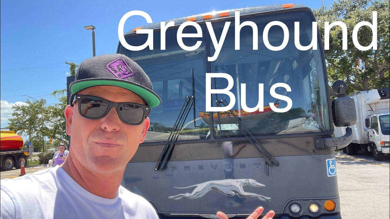 Greyhound Bus From Vero Beach to West Palm Beach Florida. Clematis Street.