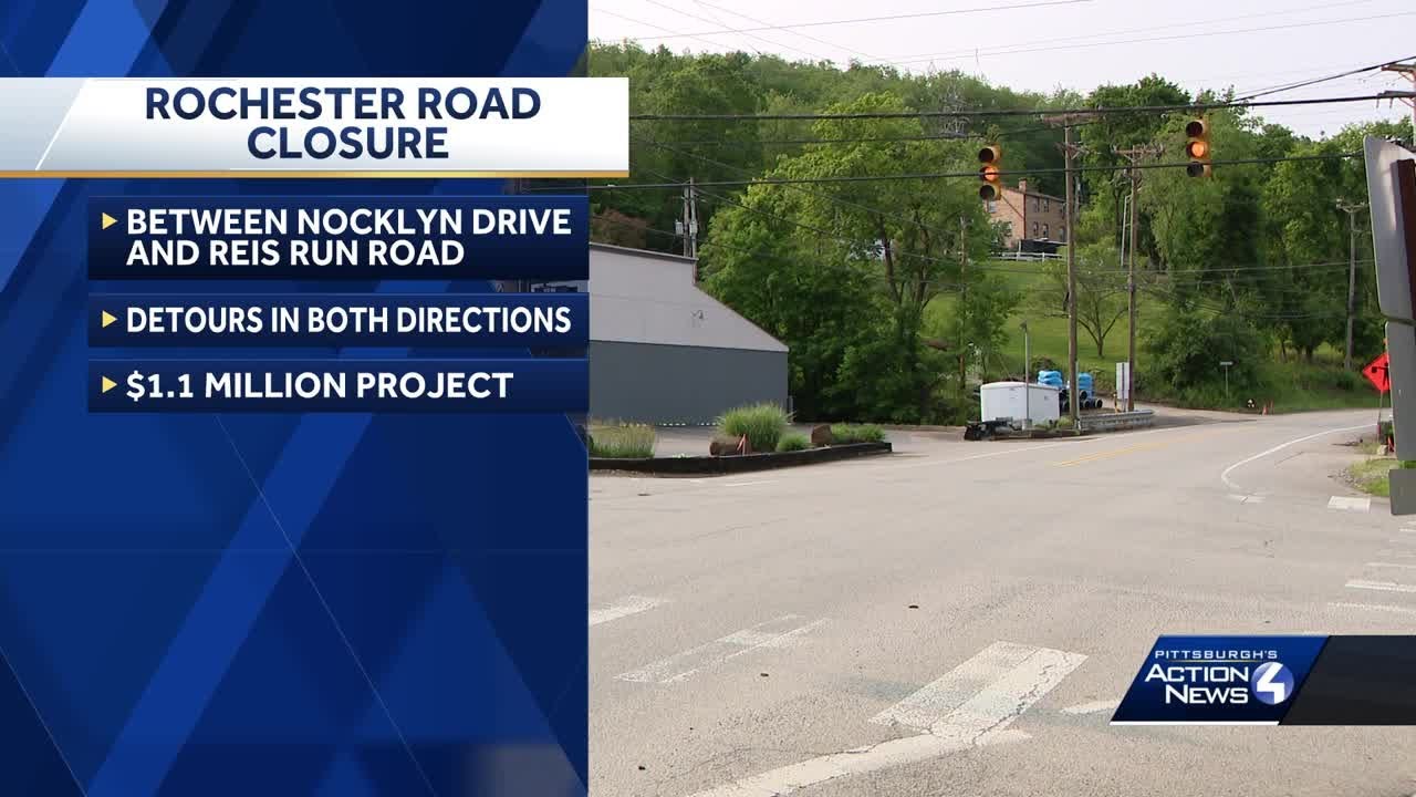 Two-month closure of Rochester Road in Ross Township