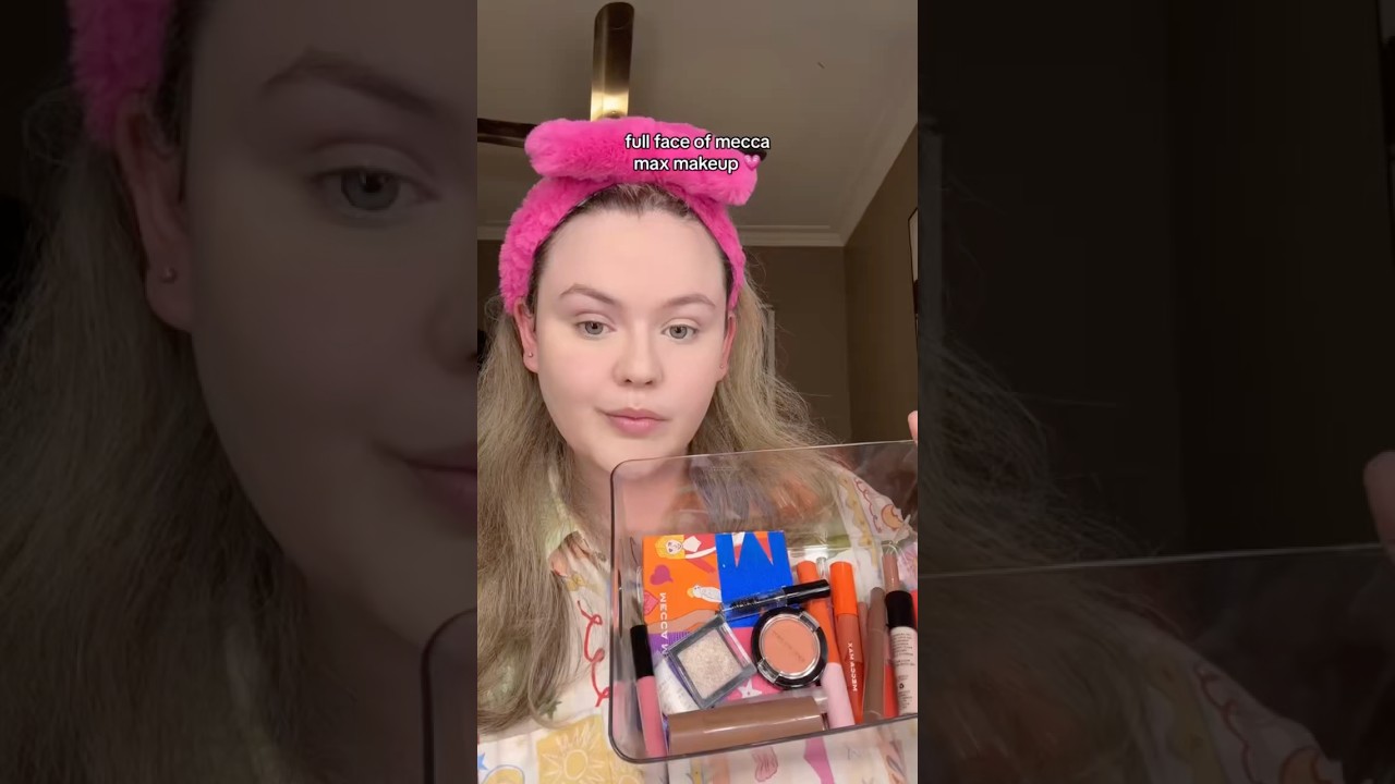 Full face of Mecca max makeup 🤍 #mecca #meccamax #grwm #australianyoutuber