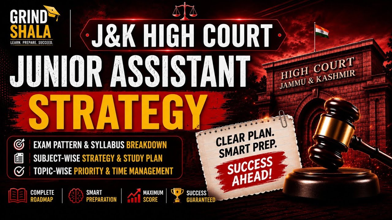 J&K High Court Junior Assistant Strategy by Grindshala