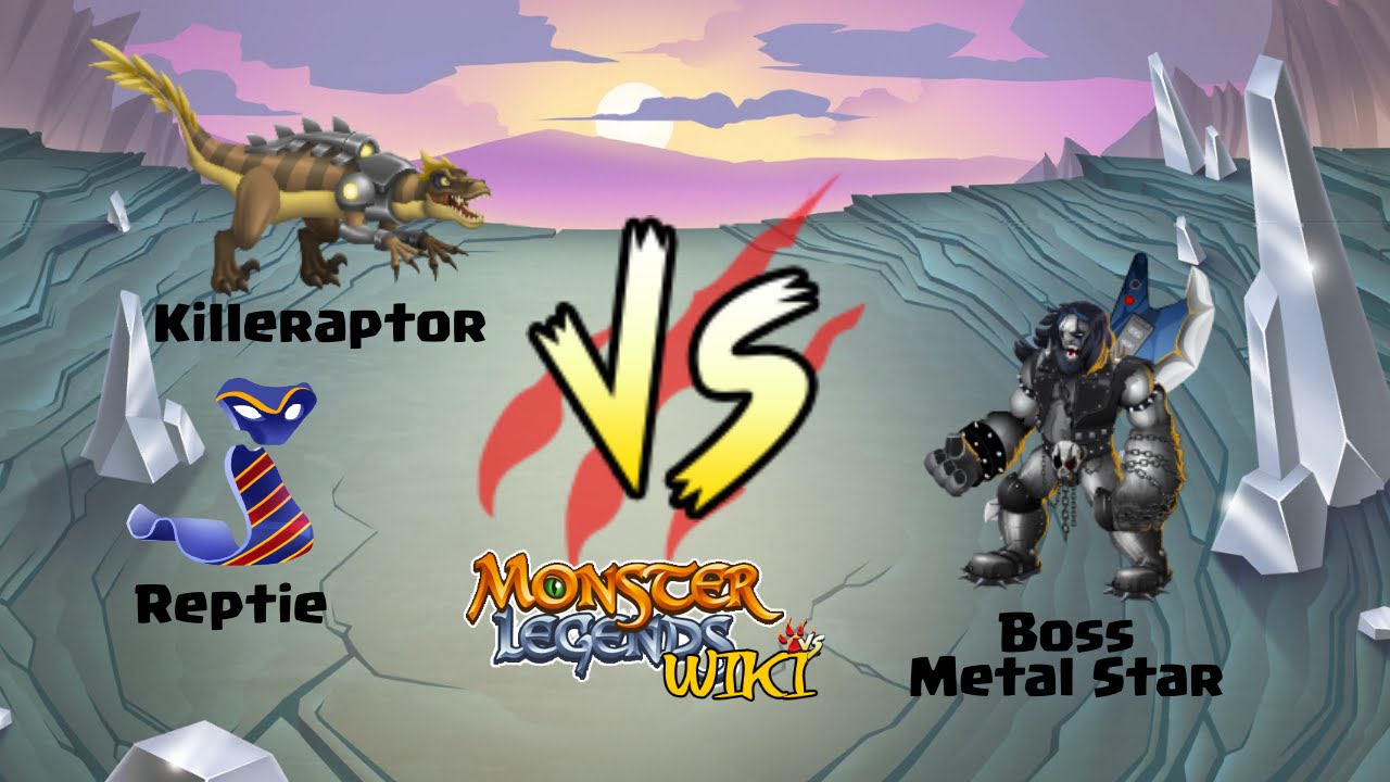 Reptie & Killeraptor in action - Monster Legends