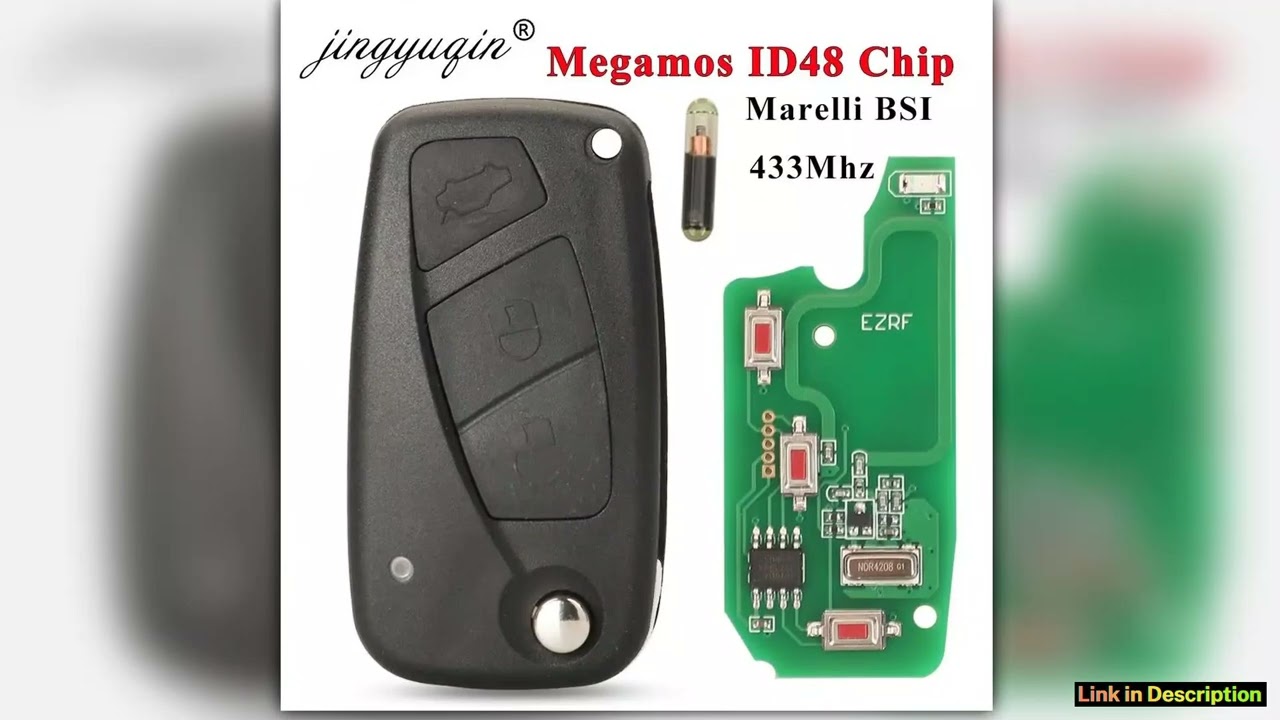jingyuqin 433MHz Megamos ID48 Remote Key Fob For Fiat Bravo Linea Stilo Punto Ducato Ypsilon Daily