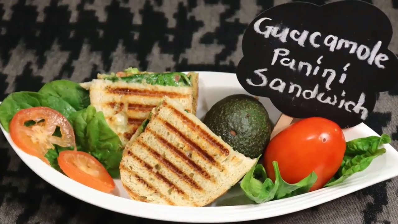 Homemade Grilled Veggie Panini Sandwich Recipe | Authentic Aromaa