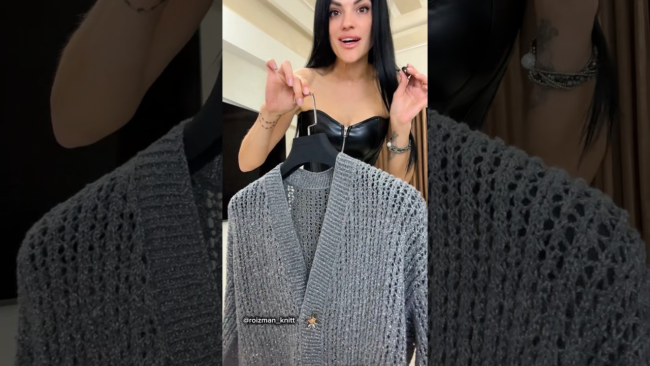 -20% скидка на МК вязаный кардиган❤️&zwj;🔥подробнее в комментариях #вязання #вязание #кардиган #crochet