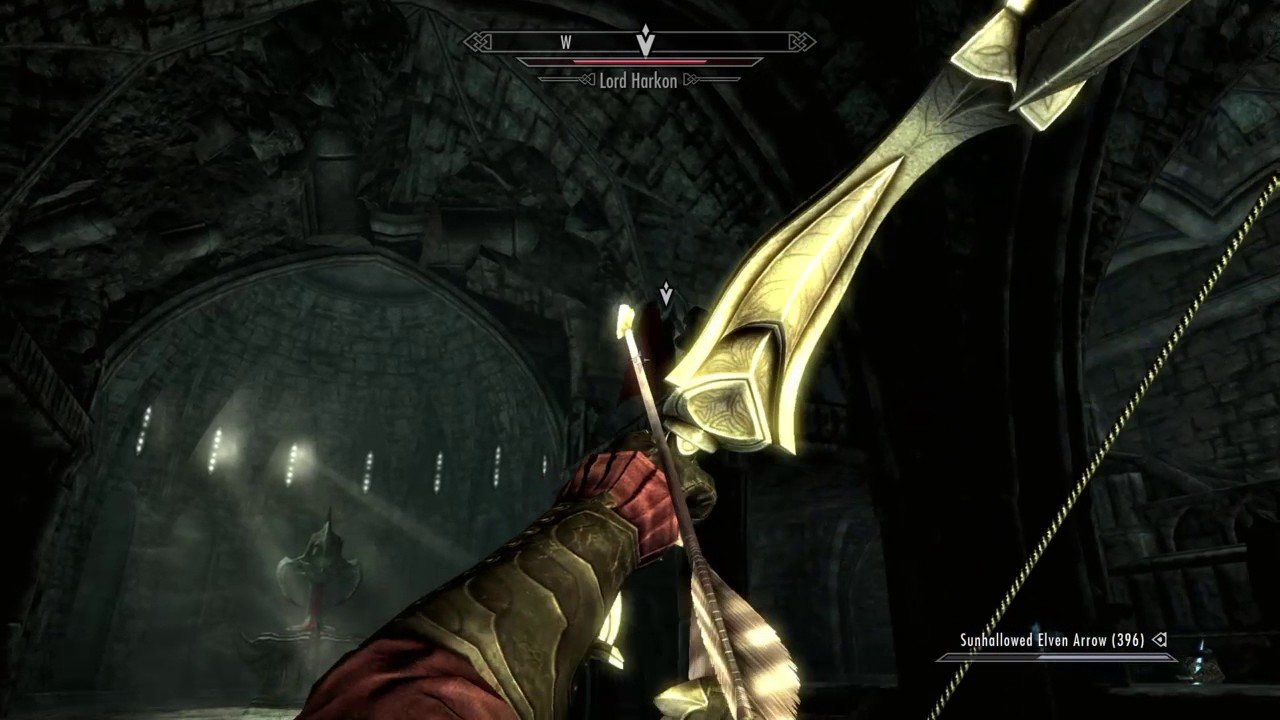 Skyrim Lord Harkon Boss Fight Master Difficulty lvl 68