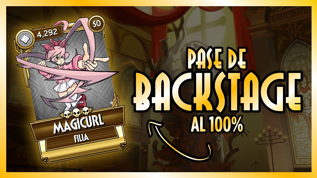 Pase de backstage 100% abriendo reliquias en skullgirls mobile 