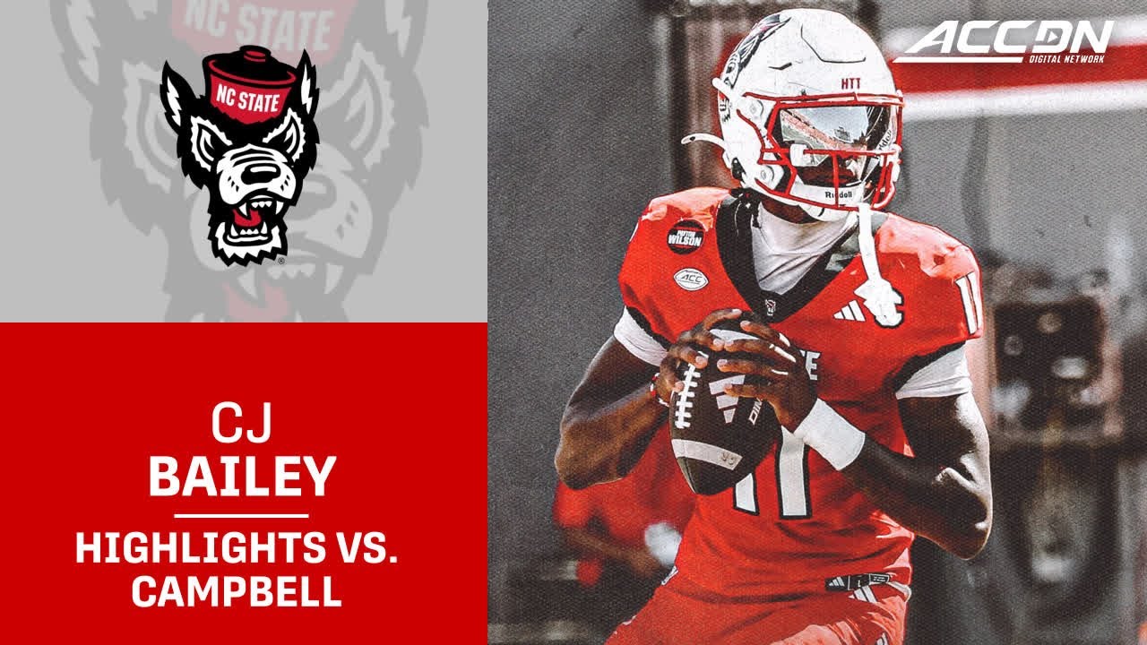 NC State QB CJ Bailey Highlights vs. Campbell