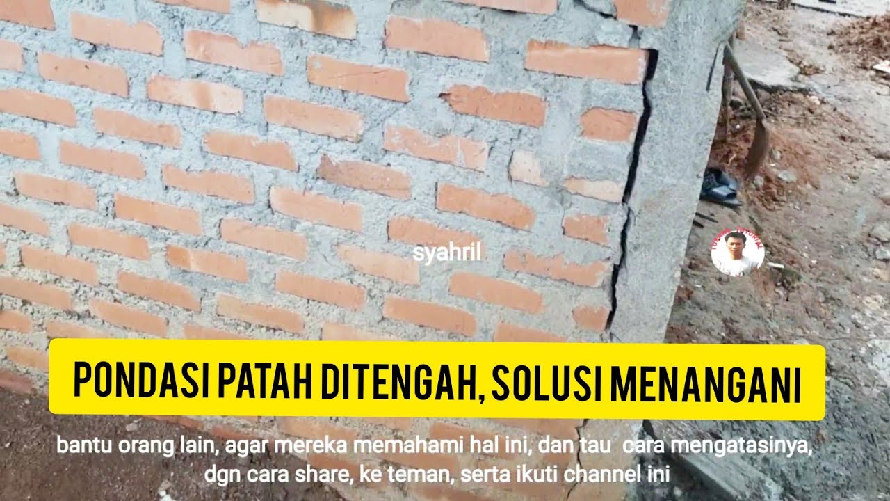 Pondasi patah ditengah, akibat cor di tanah timbunan, begini sokusinya