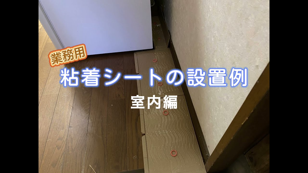 業務用粘着シートの設置例室内編