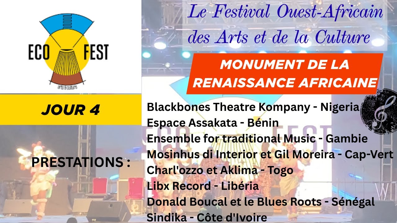 ECOFEST jour 4 - Monument de la renaissance Africaine Sénégal #concert   #dance #festival