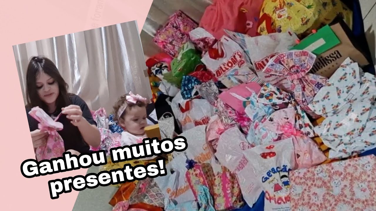 ABRINDO OS PRESENTES DO ANIVERSÁRIO DE 1 ANO DA LUÍSA - MUITOS PRESENTES