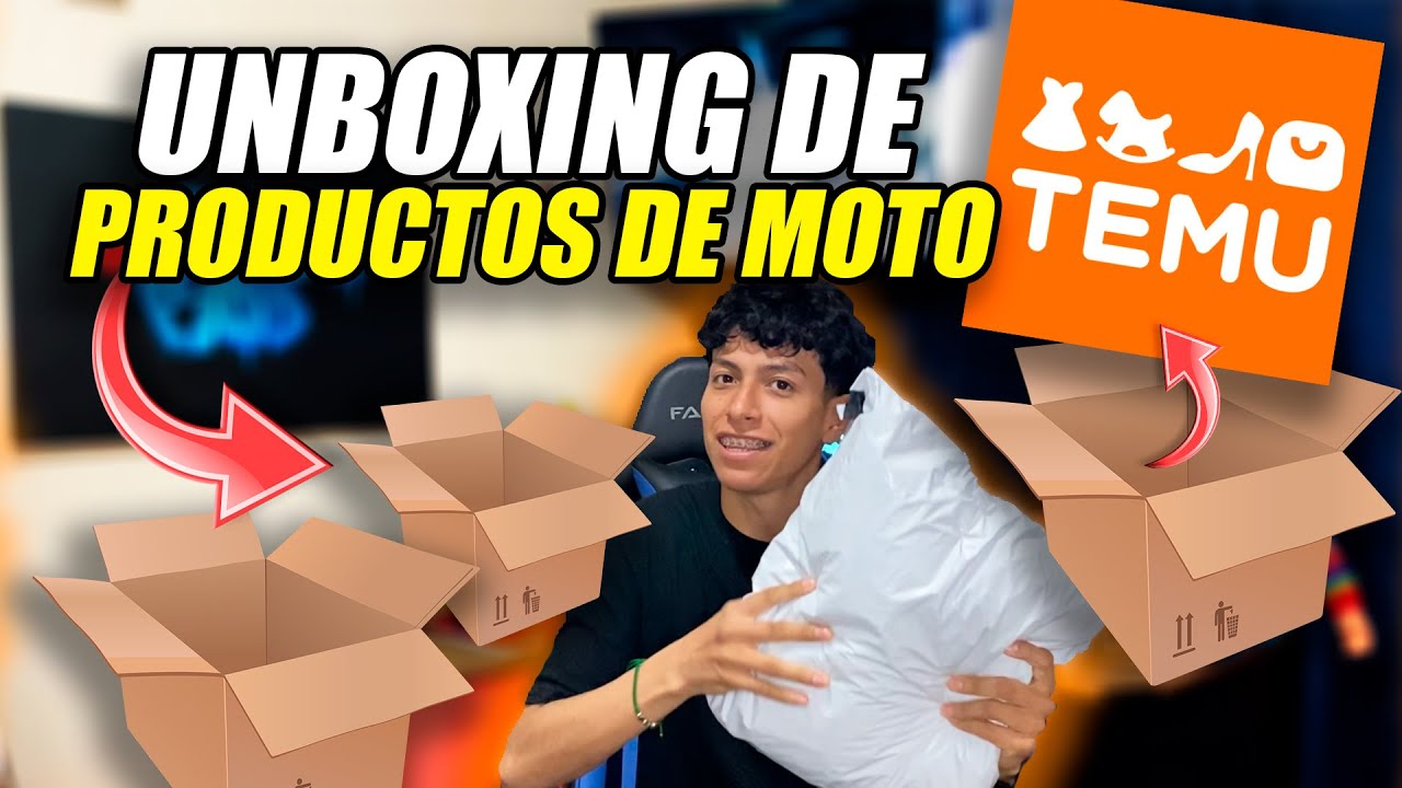 abriendo PRODUCTOS de TEMU para la MOTO me mandaron las mejores cosas ¿son realmente buenas? 😱🏍️