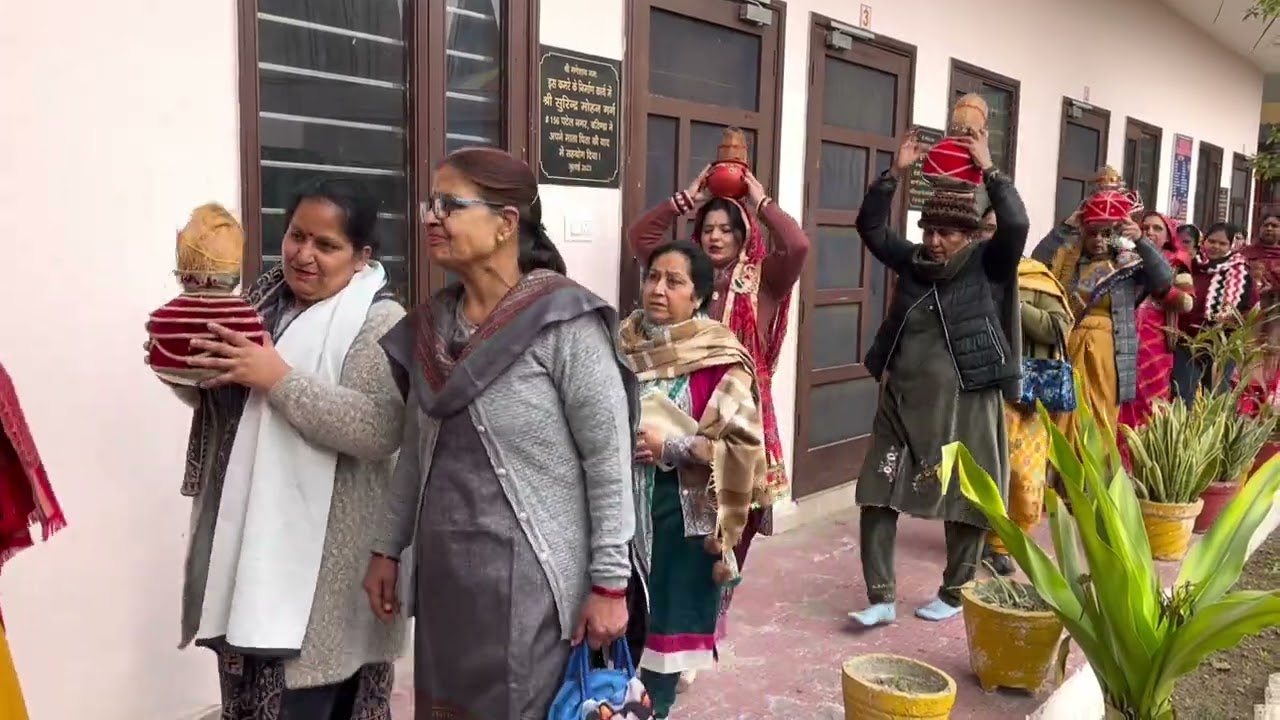 कलश यात्रा पटेल नगर माता वैष्णो देवी मंदिर बठिंडा पंजाब