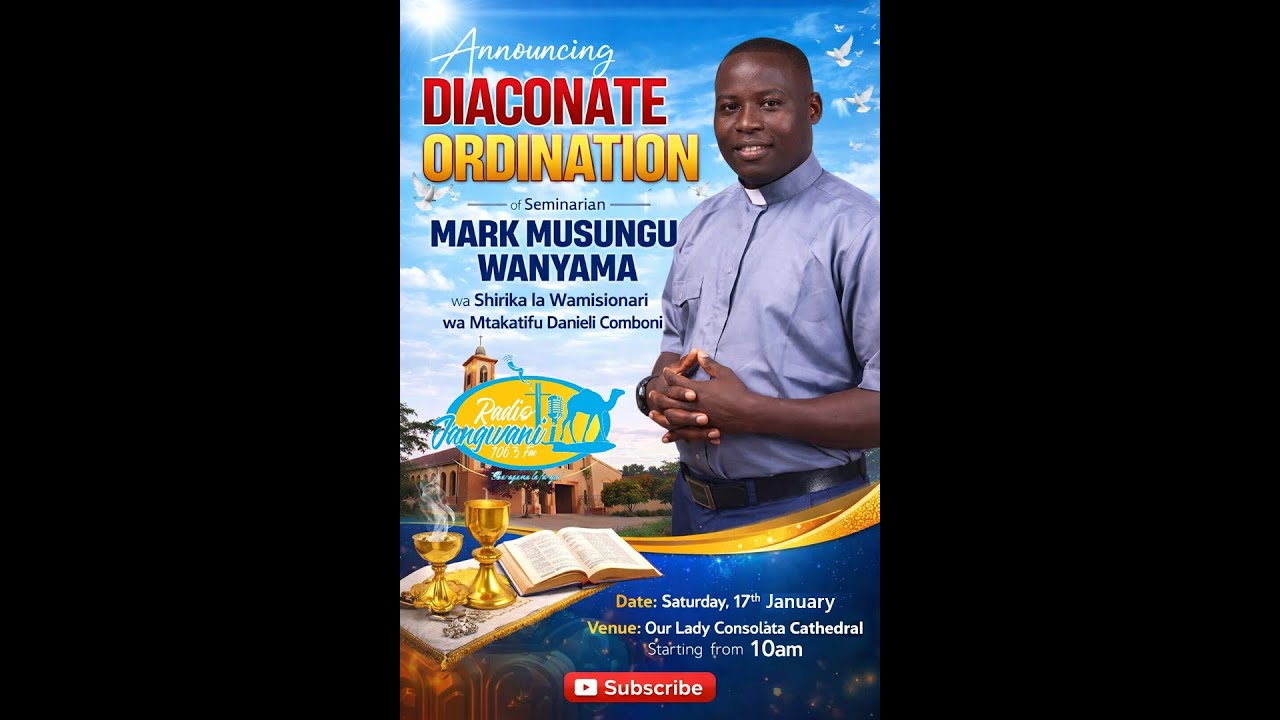 Daraja Takatifu ya Ushemasi - Seminarian Mark Musungu Wanyama