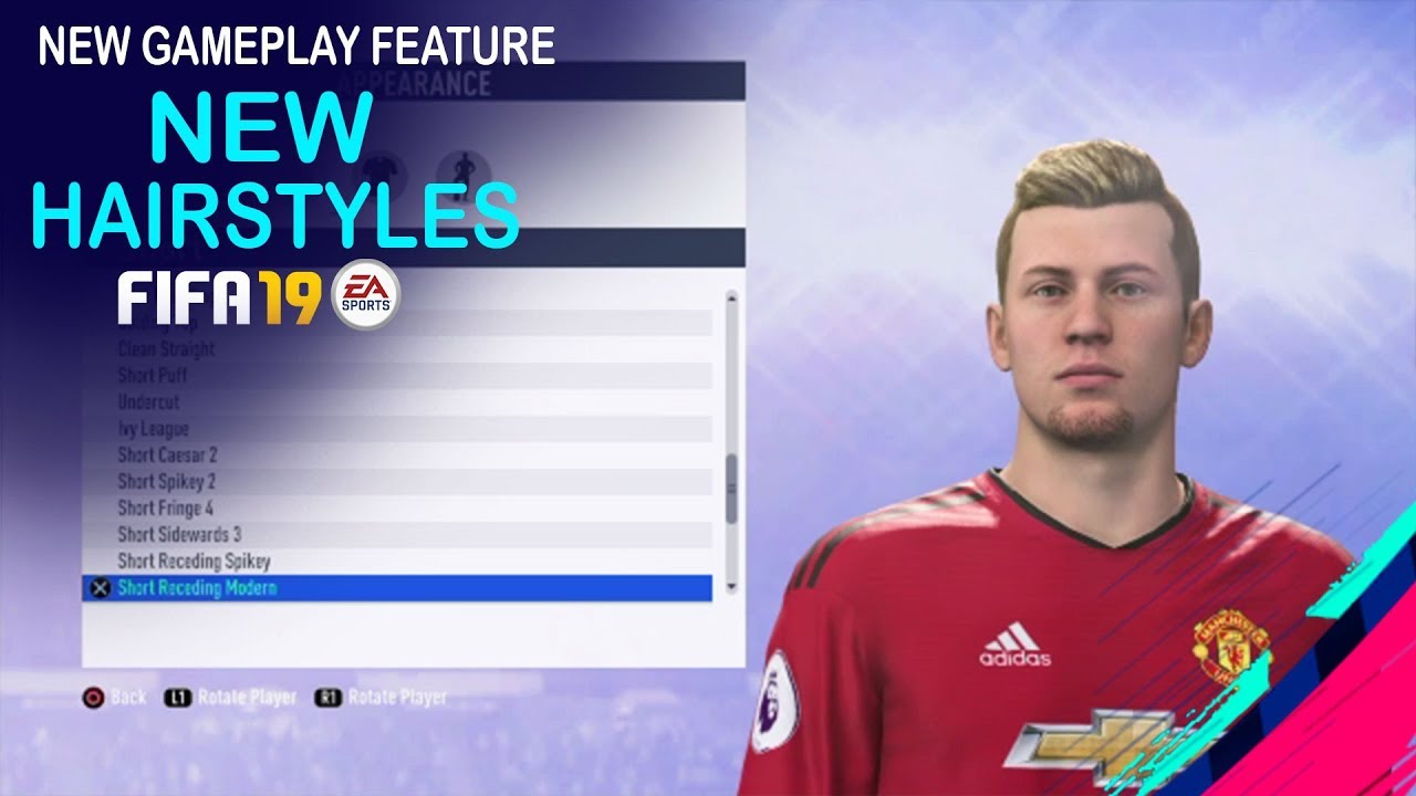 FIFA 19 All Hairstyles & Facial Hairstyles