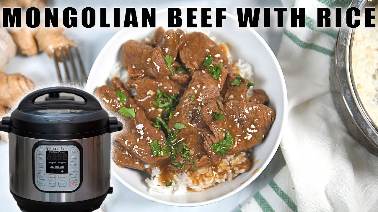 All in One Instant Pot Dinner: Mongolian Beef & Rice