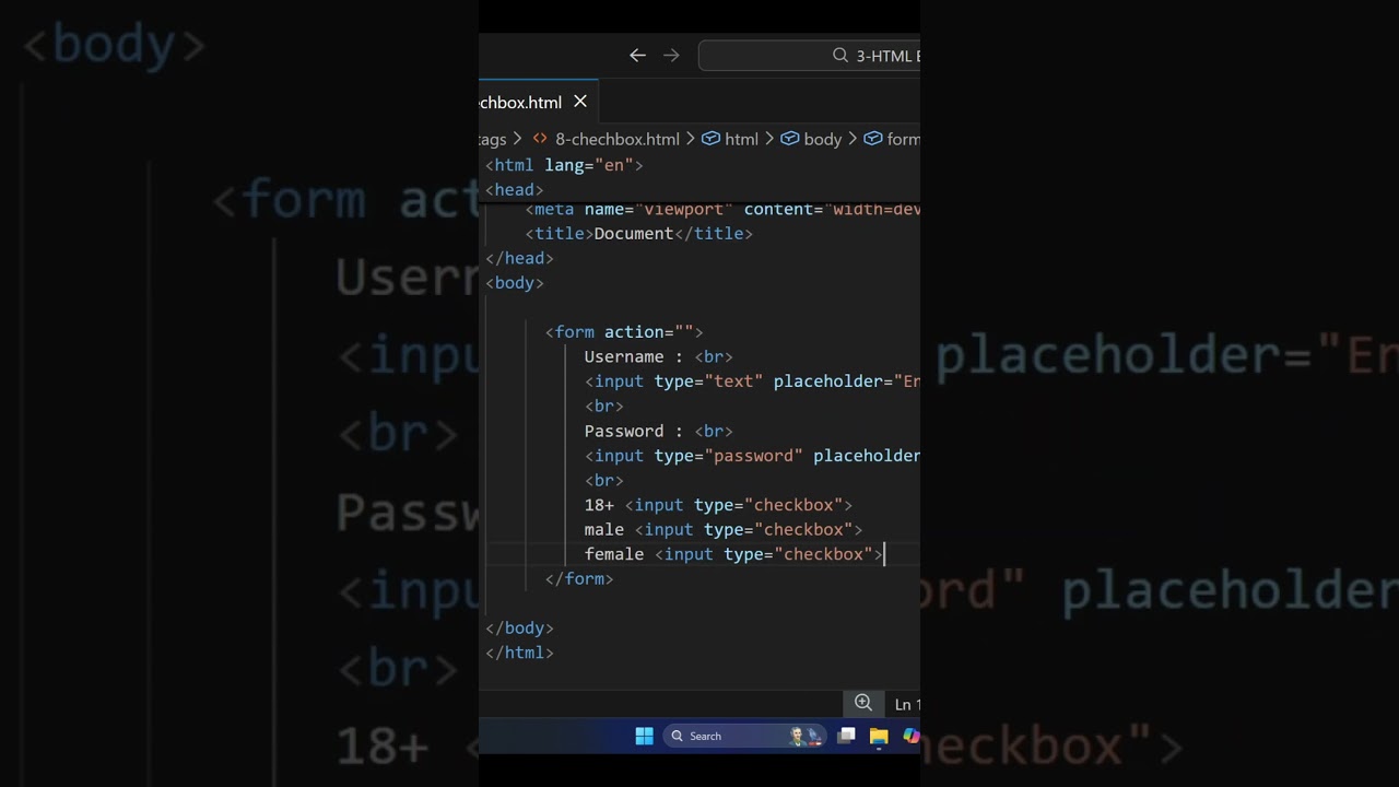 html part 26 || ye krke dikao 🤯🤯 || learn form tags step by step || complete web devlopment course