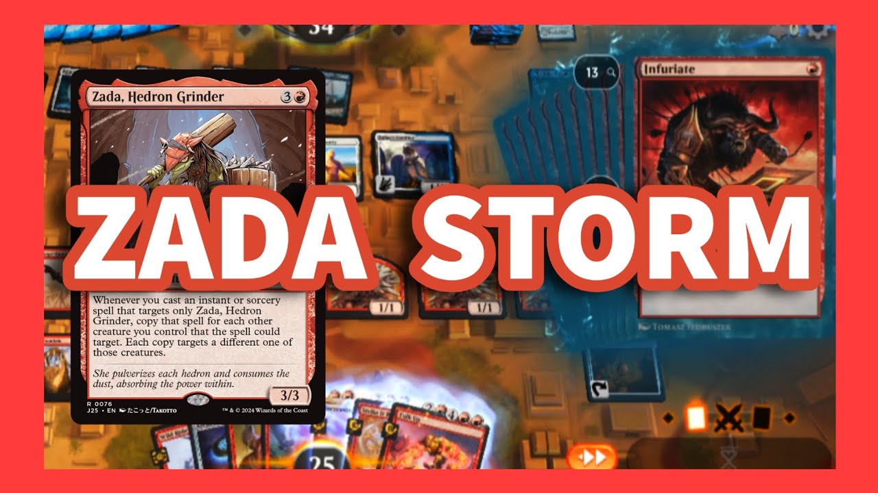 ZADA STORM in Brawl! Insane MTG Combo Turns w/ Zada, Hedron Grinder! #MTG #Brawl #Commander
