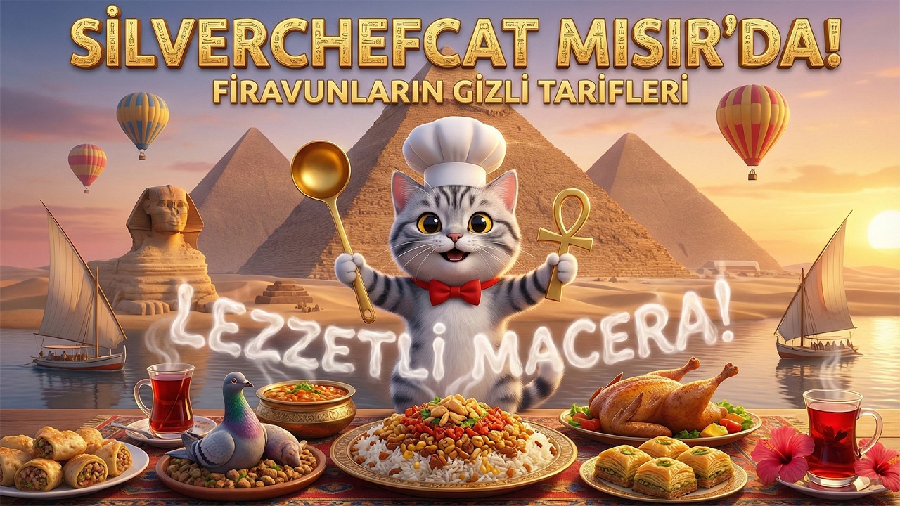 🇪🇬 Firavunların Gizli Tarifi! SilverChefCat'in Büyük Mısır Macerası ve Koshari Ziyafeti