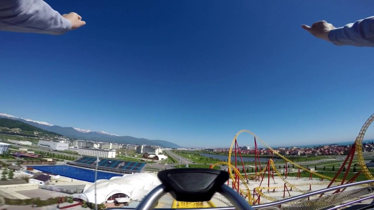 GO PRO Hero4 Сочи парк  Змей Горыныч от 1 лица